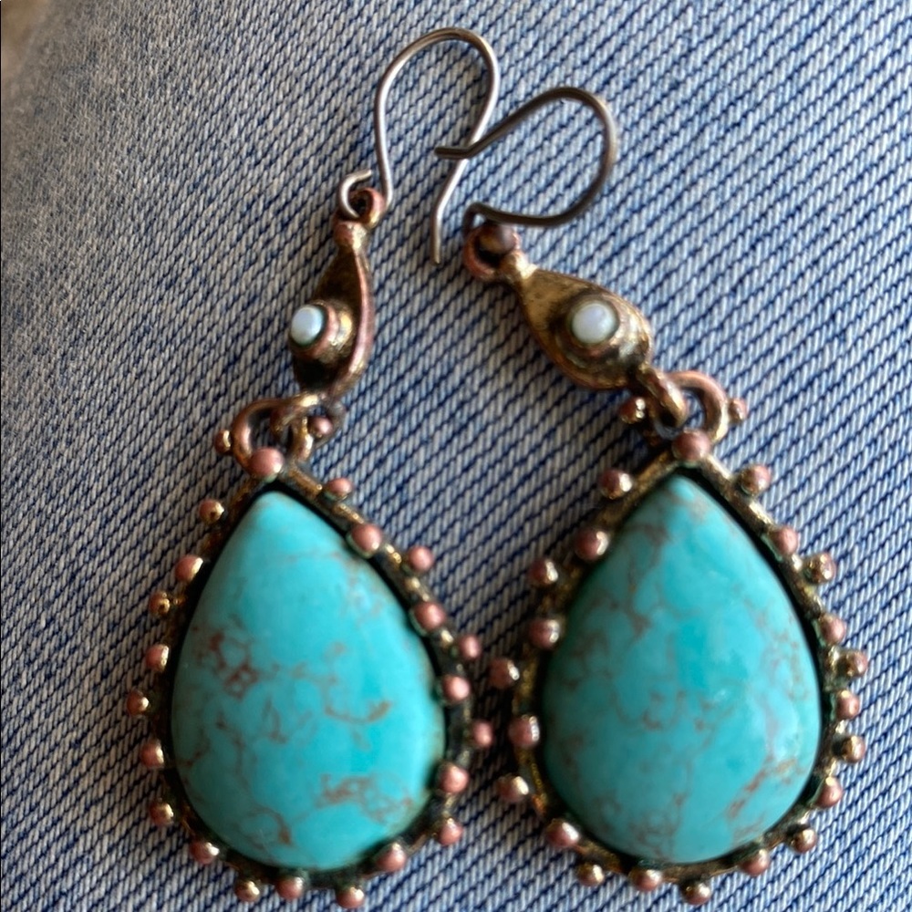 Turquoise Teardrop Earrings